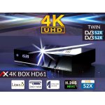 OPTICUM AX 4K BOX HD61 TWIN 2 X DVB-S2X + DYSK 500GB