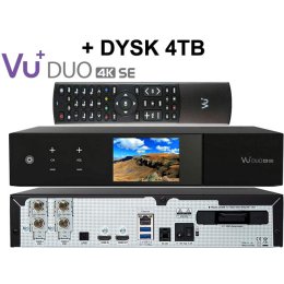 VU+ DUO 4K SE 2 x DVB-S2X FBC + DYSK 4TB