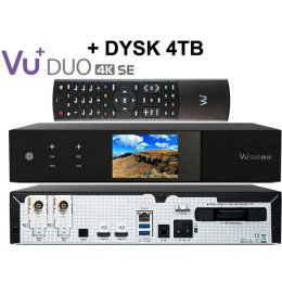 VU+ DUO 4K SE 2 X DVB-T2/C DUAL MTSIF + DYSK 4TB