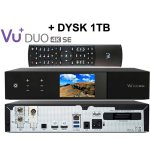 VU+ DUO 4K SE DVB-S2X FBC + DVB-T2/C DUAL MTSIF + DYSK 1TB