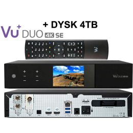 VU+ DUO 4K SE DVB-S2X FBC + DVB-T2/C DUAL MTSIF + DYSK 4TB