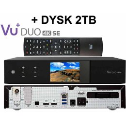 VU+ DUO 4K SE DVB-T2/C DUAL MTSIF + DYSK 2TB