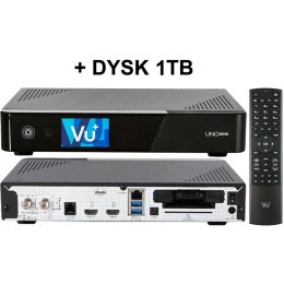 VU+ UNO 4K SE S2X FBC + DYSK 1TB