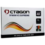 OCTAGON SF8008 V3 SUPREME TWIN UHD 4K 2 x DVB-S2X MS + DODATKOWY PILOT BLUETOOTH