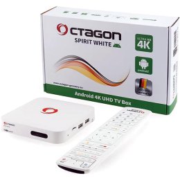 OCTAGON SPIRIT WHITE ANDROID 4K UHD TV BOX