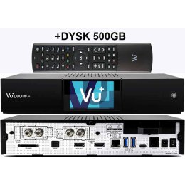 VU+ DUO 4K LITE 2 X DVB-S2X FBC + DYSK 500GB