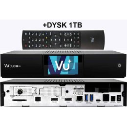 VU+ DUO 4K LITE DVB-T2/C DUAL + DYSK 1TB