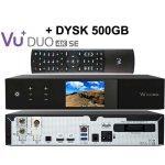VU+ DUO 4K SE DVB-S2X FBC + DVB-T2/C DUAL MTSIF + DYSK 500GB