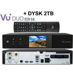 VU+ DUO 4K SE DVB-S2X FBC + DVB-T2/C DUAL MTSIF + DYSK 2TB