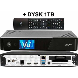 VU+ UNO 4K SE DVB-C FBC + DYSK 1TB