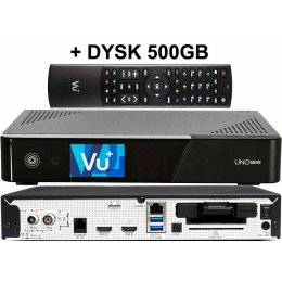 VU+ UNO 4K SE DVB-C FBC + DYSK 500GB