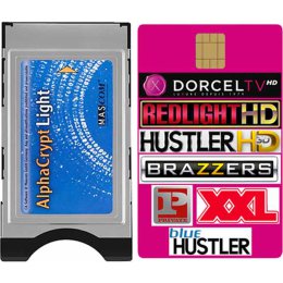 ZESTAW EROTYCZNY - MODUŁ ALPHACRYPT + KARTA ELITE HD 6+ 7 KANAŁÓW - 1/2 ROKU